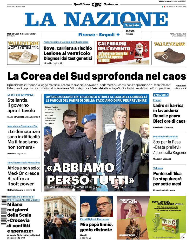 Prima-pagina-la nazione-edizione-di-oggi-20241204